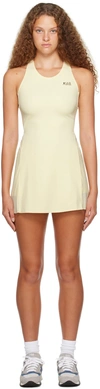 SPORTY AND RICH SSENSE EXCLUSIVE YELLOW MINIDRESS & SHORTS SET