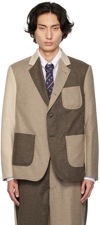 THOM BROWNE BROWN FUN-MIX BLAZER