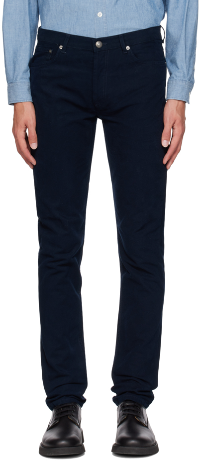 Apc Navy Petit Jeans In Iak Dark Navy