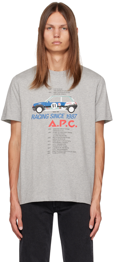 APC GRAY MARTIN T-SHIRT