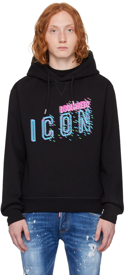 Dsquared2 Icon-print Cotton Hoodie In 900