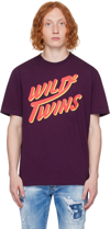 Dsquared2 Round Collar Printed T-shirt In 392 Purple