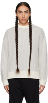 Lisa Yang Gray Pascal Sweater In Dr Dove Grey/cream