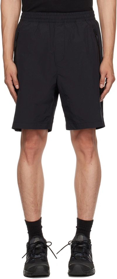 Wood Wood Black Ollie Shorts In 9999 Black