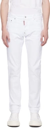 DSQUARED2 WHITE COOL GUY JEANS