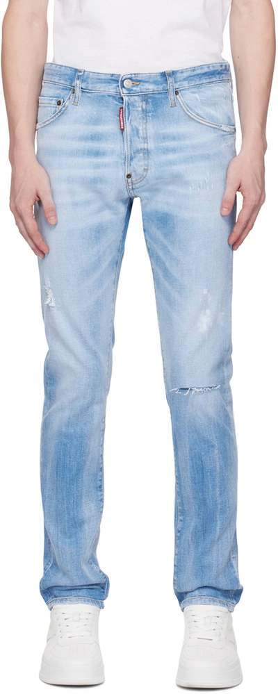 Dsquared2 Blue Cool Guy Jeans In 470 Navy Blue