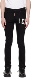 Dsquared2 Denim Trousers With Pockets And Loops In 900 Black