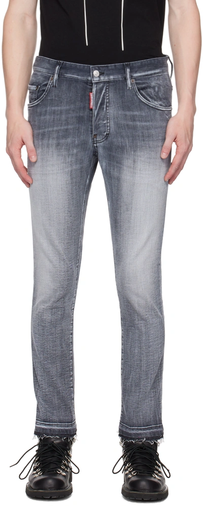 Dsquared2 Gray Skater Jeans In Grey