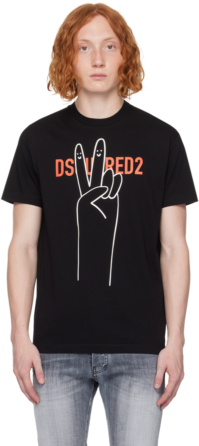 Dsquared2 Black Cool T-shirt In 900 Black