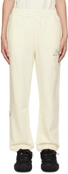 MSGM OFF-WHITE THREE-POCKET LOUNGE PANTS