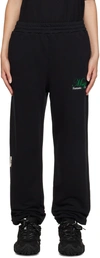 Msgm Black Three-pocket Lounge Pants In 99 Black