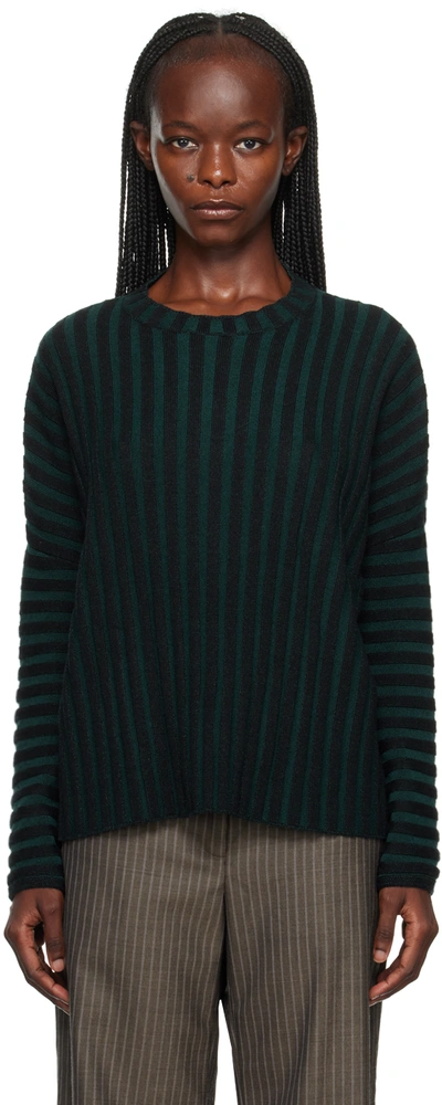 Eckhaus Latta Black & Green Keyboard Sweater In Spearmint