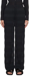 HENRIK VIBSKOV BLACK GROW LOUNGE trousers