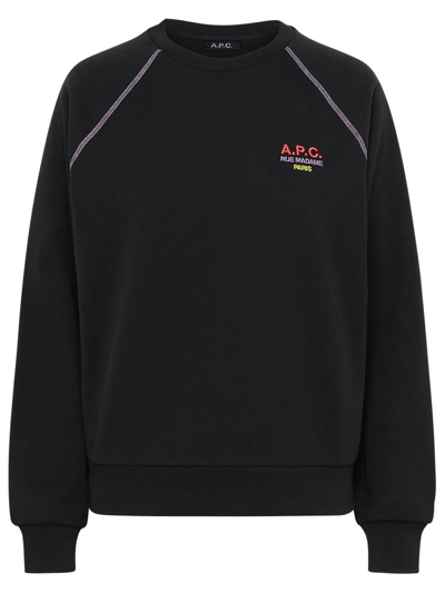 Apc A.p.c. Logo Embroidered Crewneck  Sweatshirt In Grey