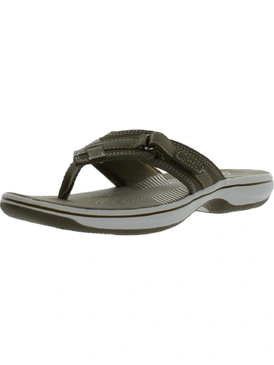 Cloudsteppers By Clarks Breeze Sea Womens Flip-flop Thong Thong Sandals In Grey