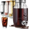Zulay Kitchen 1.5 Liter Cold Brew Coffee Maker With Extra-thick Glass Carafe & Stainless Steel Mesh Filter In Multi