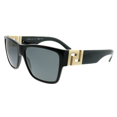 Versace Ve 4296 Gb1/81 Unisex Square Sunglasses In Black