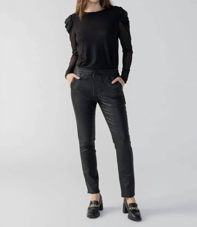Sanctuary Hayden Pull On Faux Leather Pants In Black