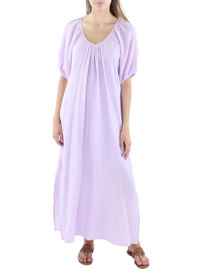 Tart Collections Womens Side Slits Long Maxi Dress In Purple