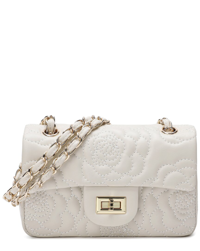 Tiffany & Fred Quilted Leather Crossbody In White