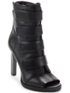 Dkny Blake Lug Sole Peep-toe Booties In Black