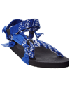 Arizona Love Trekky Sandals With Blue Bandana Print In Blue