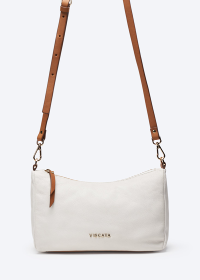 Viscata Nice Leather Handbag In White