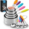 Zulay Kitchen Stackable Dry Measuring Cup Set & Liquid Measuring Cups Set In Multi