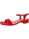 Journee Collection Beyla Womens Ankle Strap Square Toe Pumps In Red