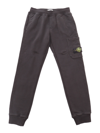 Stone Island Cargo Sweatpants In Black