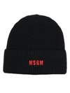 Msgm Beanie In Black