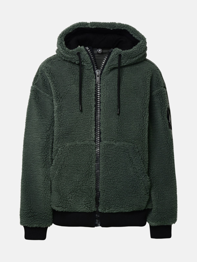 Moose Knuckles Green Cotton Blend Teddy Jacket