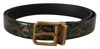 Dolce & Gabbana Multicolor Leather Vernice Pavone Bronze Metal Belt In Multicolor