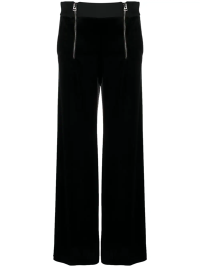 Tom Ford High-waisted Wide-leg Trousers In Black