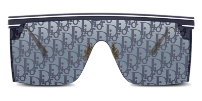 Dior Blue Logo Shield Unisex Sunglasses Club M1u 31b8 00