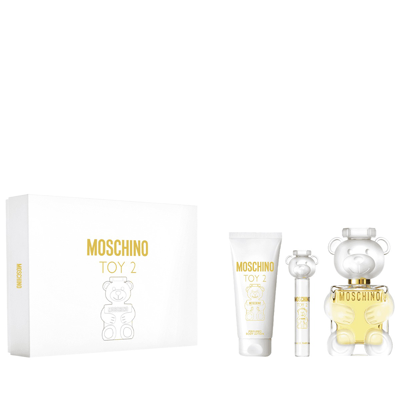 Moschino Ladies Toy 2 Gift Set Fragrances 8011003879526 In Amber / White