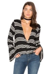 CHASER BELL SLEEVE SURPLICE TOP