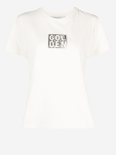 Golden Goose Journey Printed Cotton T-shirt In White