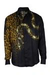 Roberto Cavalli Animal-print Silk Shirt