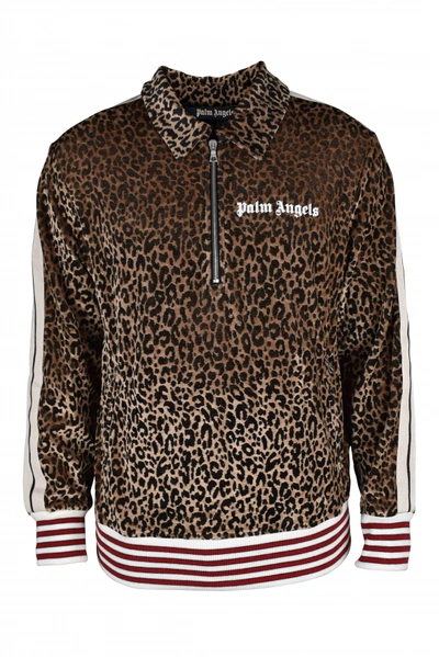 Palm Angels Sweatshirt In Brown