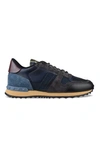 Valentino Garavani Rockrunner Sneakers In Blue