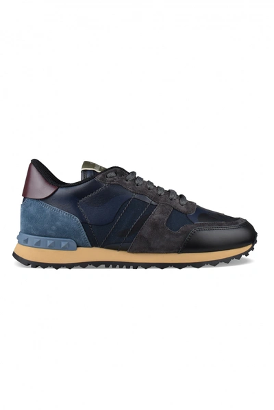 Valentino Garavani Rockrunner Sneakers In Blue