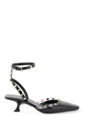 Valentino Rockstud Couture 50mm Leather Pumps In Black