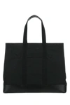 Alexander Mcqueen Black Fabric Shopping Bag In Black