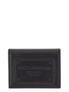 DOLCE & GABBANA CARD HOLDER WITH RAISED LOGO,BP1643AG21880999