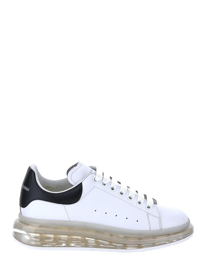 Alexander Mcqueen Oversized Transparent Sole Larry Sneaker In White