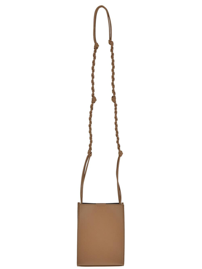 Jil Sander Small Tangle Crossbody Bag In Beige