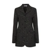 Acne Studios Lapel Long-sleeved Suit Coat In Anthracite_grey