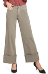 Nydj Teresa Cuff Wide Leg Jeans In Ripe Olive