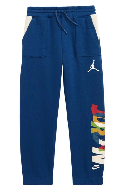 Nike Kids' Logo Fleece Pants In French Blue
